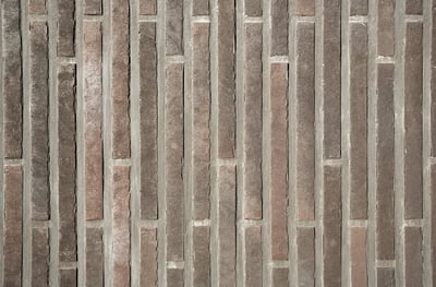 Keramische steenstrip als gevelbekleding