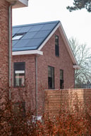 CLT woning half close-up